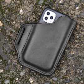 Men EDC Genuine Leather Retro 6.3 Inch Phone Bag
