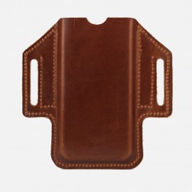 Men EDC Genuine Leather Retro 6.5 Inch Phone Holder Waist Belt Bag