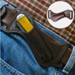 Men EDC Genuine Leather Retro Multitool Belt Sheath for Buck 110 Waist Belt Bag