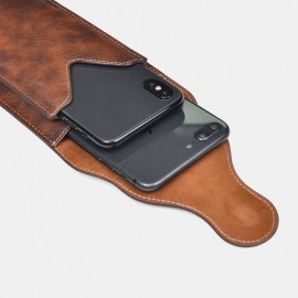 Men EDC Retro 6.3 Inch Phone Case Waist Belt Bag