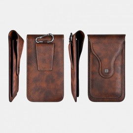 Men EDC Retro 6.3 Inch Phone Case Waist Belt Bag