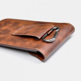 Men EDC Retro 6.3 Inch Phone Case Waist Belt Bag