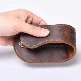 Men EDC Vintage Leather Bag Self-Defense Coin Purse Coin Wallet