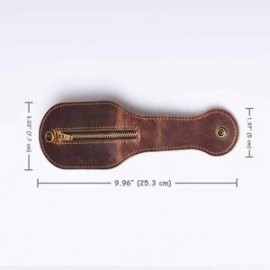 Men EDC Vintage Leather Bag Self-Defense Coin Purse Coin Wallet