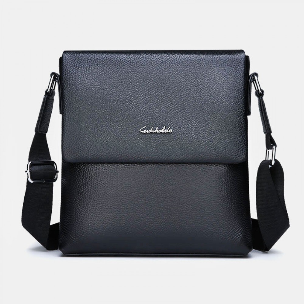 Men Genuine Leather Anti-theft Business Crossbody Bag Shoulder Bag
