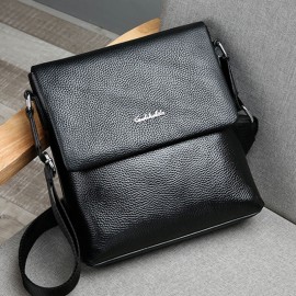 Men Genuine Leather Anti-theft Business Crossbody Bag Shoulder Bag