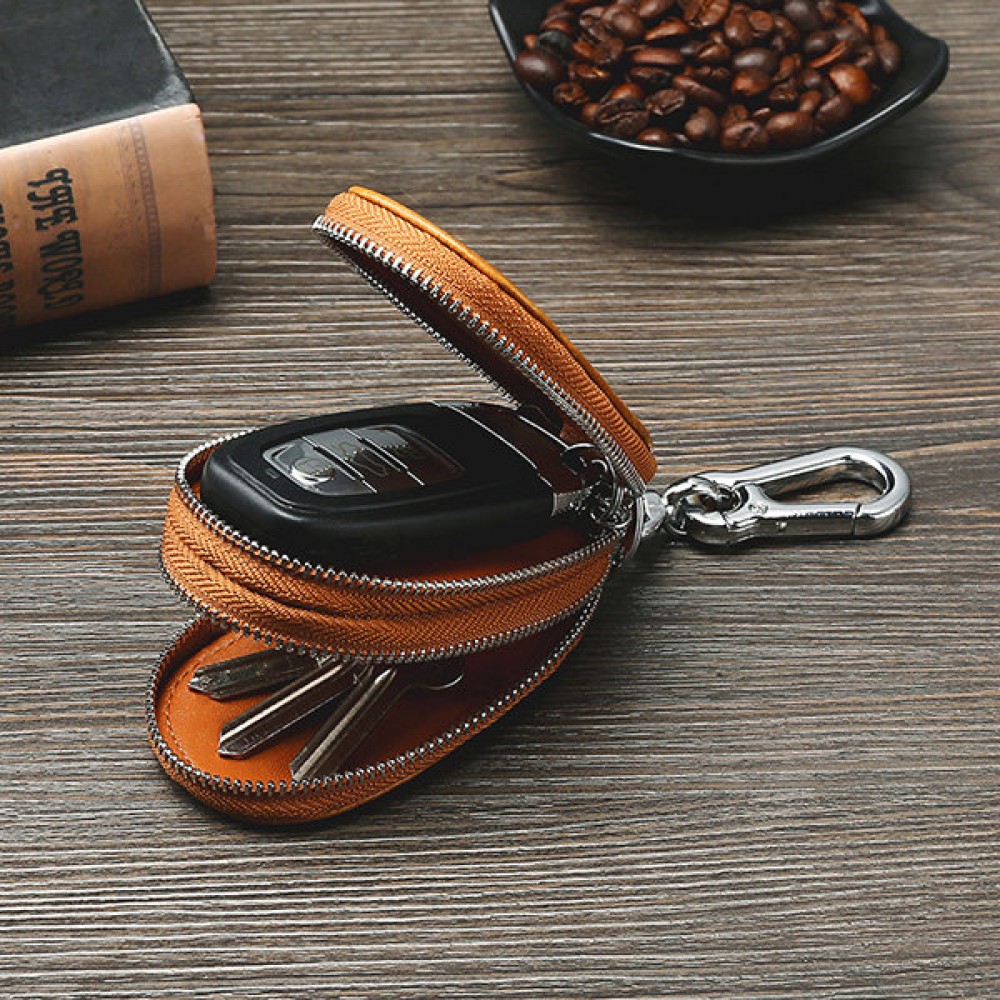 Men Genuine Leather Car Key Holder Key Bag