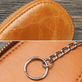 Men Genuine Leather Car Key Holder Key Bag