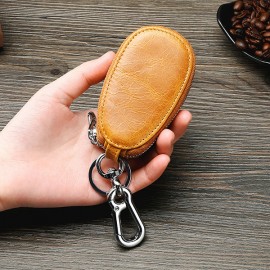 Men Genuine Leather Car Key Holder Key Bag