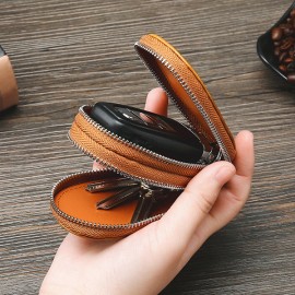 Men Genuine Leather Car Key Holder Key Bag
