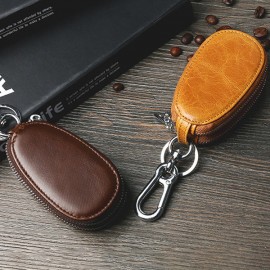 Men Genuine Leather Car Key Holder Key Bag