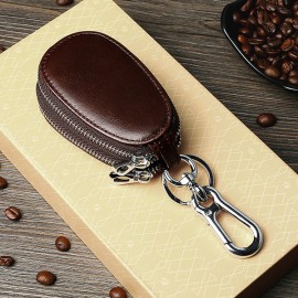 Men Genuine Leather Car Key Holder Key Bag