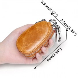 Men Genuine Leather Car Key Holder Key Bag
