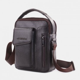 Men Genuine Leather Crossbody Bag