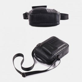 Men Genuine Leather Crossbody Bag