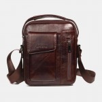 Men Genuine Leather Crossbody Bag