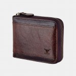 Men Genuine Leather Multi-card Slots Retro Coin Wallet SIM Card Foldable Card Holder Wallet