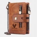 Men Genuine Leather RFID Wallet Card Holder