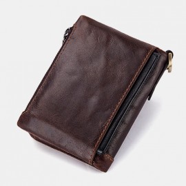 Men Genuine Leather RFID Wallet Card Holder