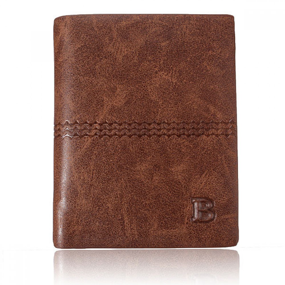Men Genuine Leather Vintage Short Wallet Retro Casual Cash Cards Coins Purse