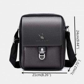 Men Large Capacity Anti-theft Multi-Layers Business Crossbody Bag