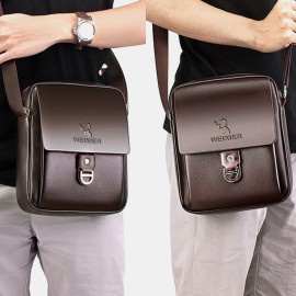 Men Large Capacity Anti-theft Multi-Layers Business Crossbody Bag