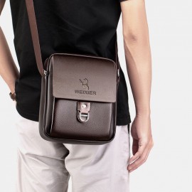 Men Large Capacity Anti-theft Multi-Layers Business Crossbody Bag