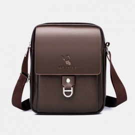 Men Large Capacity Anti-theft Multi-Layers Business Crossbody Bag