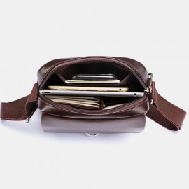 Men Large Capacity Anti-theft Multi-Layers Business Crossbody Bag