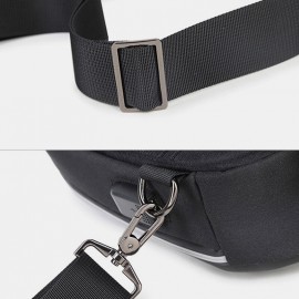Men Large Capacity USB Charging Multi-Layers Waterproof Crossbody Bag Chest Bag Sling Bag