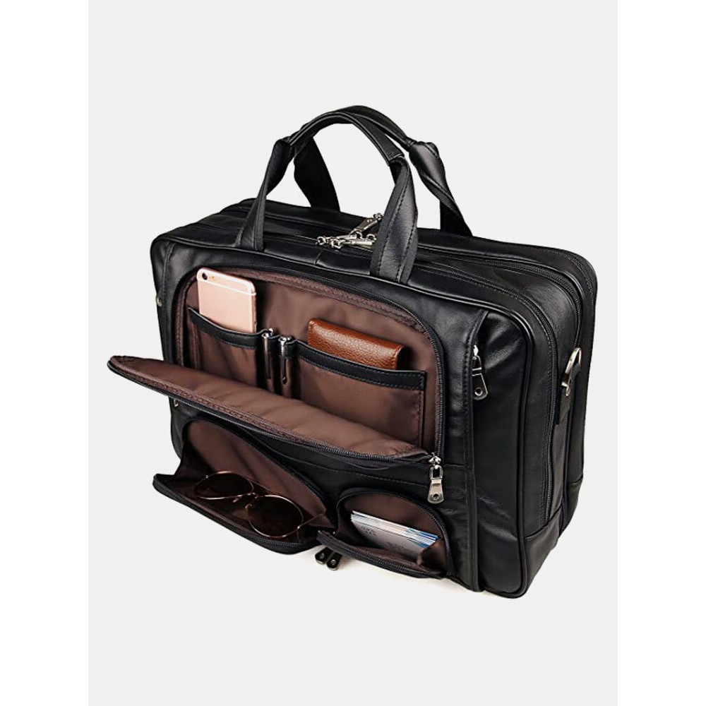 Men Multi-pocket Multifunction Splashproof 15.6 Inch Laptop Bags Briefcases Shoulder Bag Handbag
