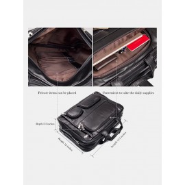 Men Multi-pocket Multifunction Splashproof 15.6 Inch Laptop Bags Briefcases Shoulder Bag Handbag