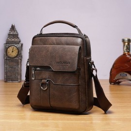 Men Multifunction Anti-theft Retro Crossbody Bag Shoulder Bag