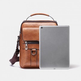 Men Multifunction Anti-theft Retro Crossbody Bag Shoulder Bag