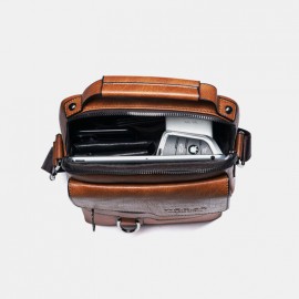 Men Multifunction Anti-theft Retro Crossbody Bag Shoulder Bag