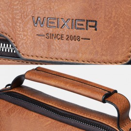 Men Multifunction Anti-theft Retro Crossbody Bag Shoulder Bag
