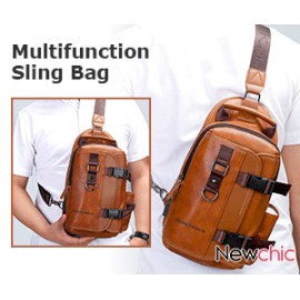 Men Multifunction Wear-resistant Waterproof Crossbody Bag Chest Bag Sling Bag