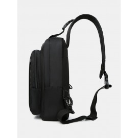 Men Nylon Large Capacity Waterproof Multi-Pocket Chest Bags Shoulder Bag Crossbody Bags