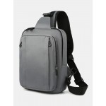 Men Nylon Large Capacity Waterproof Multi-Pocket Chest Bags Shoulder Bag Crossbody Bags