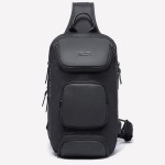Men Outdoor Travel USB Charging Port Sling Bag Chest Bag