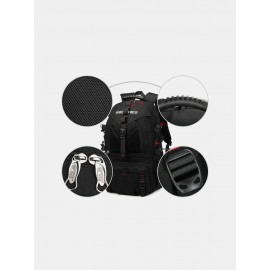 Men Outdoor Waterproof USB Charging Multi-pocket Travel Backpack