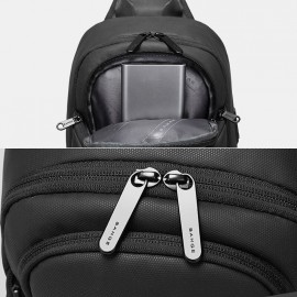 Men Oxford Anti-theft USB Charging Multi-pocket Waterproof Outdoor Crossbody Bag Chest Bag Sling Bag