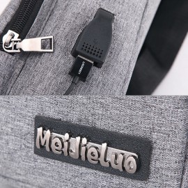 Men Oxford Outdoor Usb Charging Sports Chest bag Crossbody Bag Sling Bag