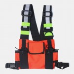 Men Oxford Reflective Tactical Chest Bag Crossbody Bag