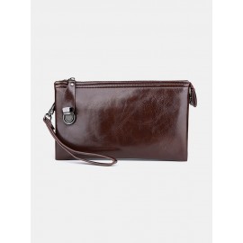 Men PU Leather Anti-theft 6.5 Inch Phone Bag Multifunction Clutch Bag Wallet