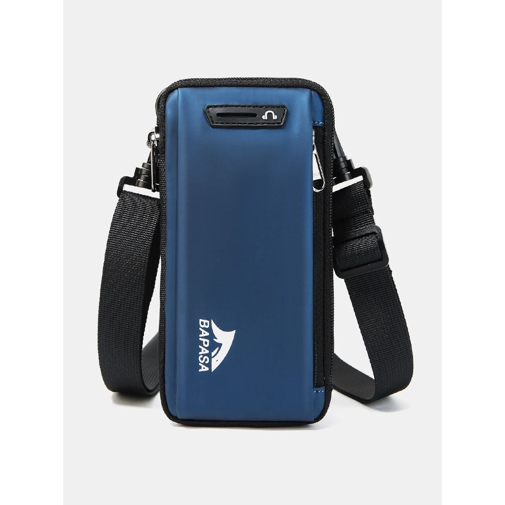 Men PU Leather Mini Multi-carry Crossbody Bag Shoulder Bag Phone Bag Waist Bag