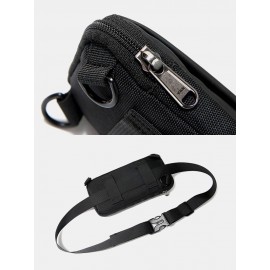 Men PU Leather Mini Multi-carry Crossbody Bag Shoulder Bag Phone Bag Waist Bag