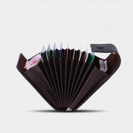 Men Plain Pure Color Multi-slot Card Holder Wallet
