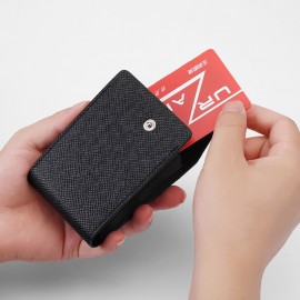 Men Plain Pure Color Multi-slot Card Holder Wallet