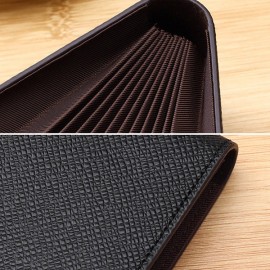 Men Plain Pure Color Multi-slot Card Holder Wallet